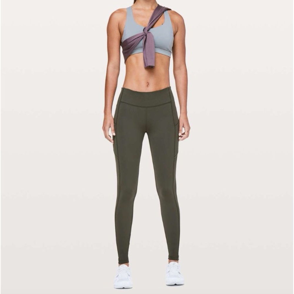 Lululemon Speed Up Tight *Full-On Luxtreme 28" size 4 Dark Olive